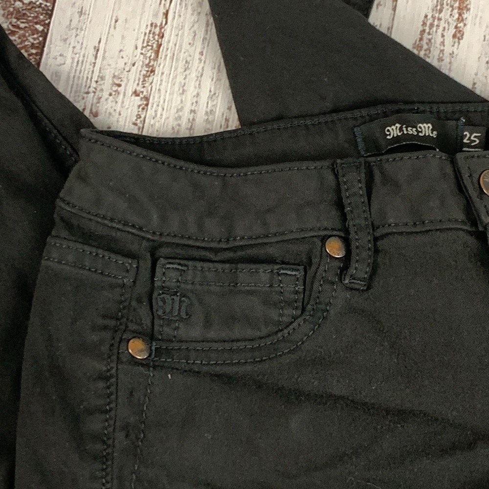 Miss Me mid rise super skinny black jeans sz 25 - Picture 15 of 15